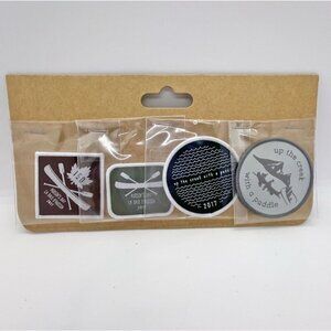 Hudson's Bay Commemorative Canoe patches Canada Set of 4- New in pkg